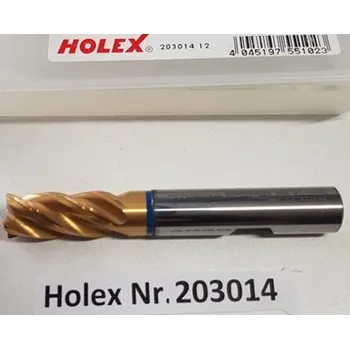 Fréza TK fréza válcová čelní čtyřbřitá, typ 203014 - 16x36 mm, Holex, obrábění HPC (HPC - vysoce výkonné obrábění. Povrch TiSi.Tvrdokov, slinutý karbid)