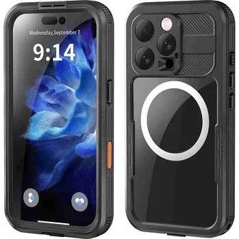 Pouzdro na mobilní telefon Pouzdro RedPepper Triple pro Apple iPhone 16 Pro - voděodolné - plastové - černé