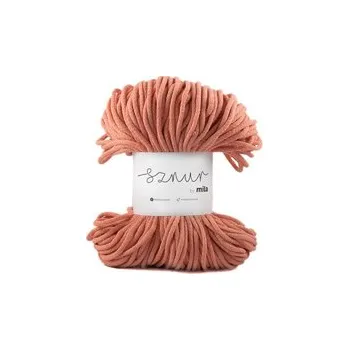 Příze Bavlněná šnůra MILA&nbsp;3&nbsp;mm - lososová jasná