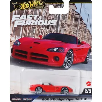 auto na autodráhu Hot Wheels Premium Fast and Furious 2003 Dodge Viper SRT 10