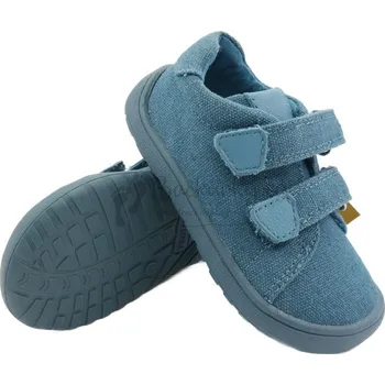 Chlapecké polobotky Dětské plátěné barefoot boty Protetika KORO Blue - vel. 36
