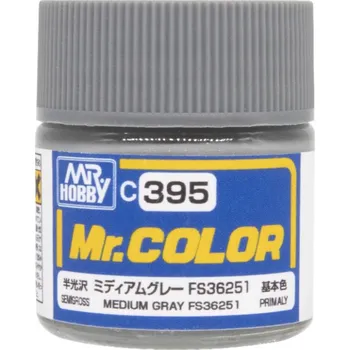 Modelářská barva Mr. Color 395 - Medium Gray FS3651 (10ml) - Gunze C395