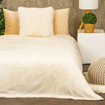 Přehoz na lůžko Matex Přehoz na postel Montana krémová, 170 x 210 cm, béžová