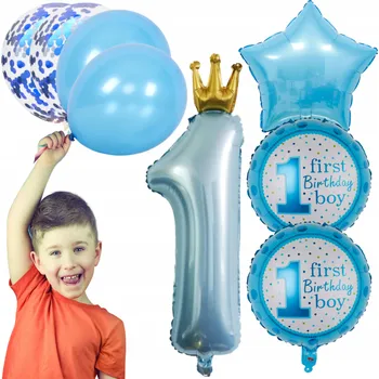 Balónek SADA BALÓNKŮ K 1. NAROZENINÁM PRO HOLČIČKU