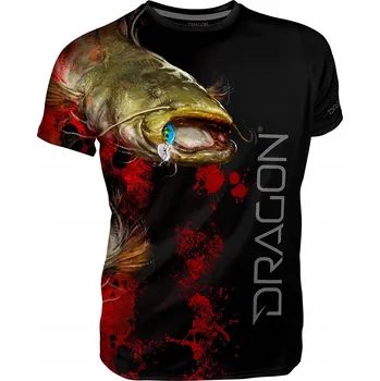 Rybářské oblečení DRAGON Tričko TD CoolMax Sumec Č Velikost: XL Získejte slevu -5% za registraci v e-shopu