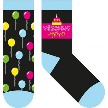 ALBI Ponožky dárkové – Všechno nejlepší vel 35-38