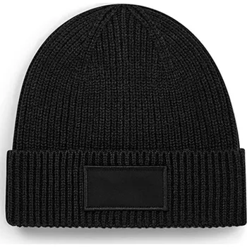 Pokrývka hlavy Beechfield Zimní čepice s nášivkou B442R Black one size