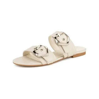 Dámské pantofle Nazouváky JENNY CD24016-1 Béžová 38