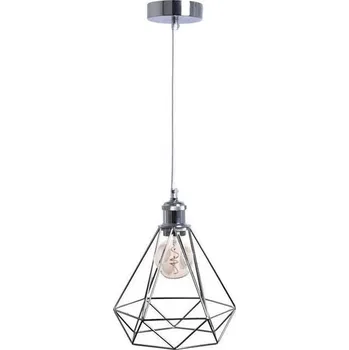 Lustr na lanku 1xE27/60W/230V pr. 22 cm lesklý chrom