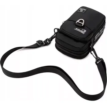 Pánská taštička SPORTS R12 (Černá pánská taštička přes rameno na telefon a doklady)