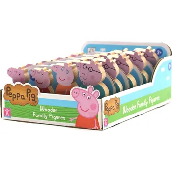 Figurka Dřevěné figurky rodiny Prasátko Peppa