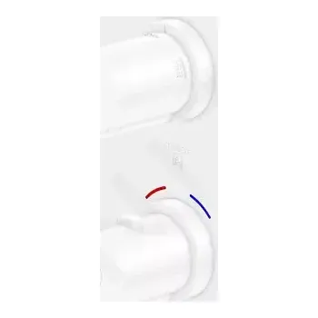 Vodovodní baterie Steinberg 100 Termostatická baterie pod omítku pro 2 spotřebiče, matná bílá, 100 4133 3 W