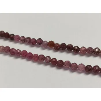 Náhrdelník Rubínové korále, broušené kuličky