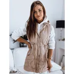 Béžová prošívaná vesta WELIA TY3295 Velikost: L