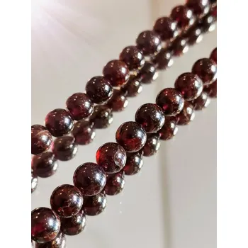 Náhrdelník Náhrdelník granát kuličky 6 mm