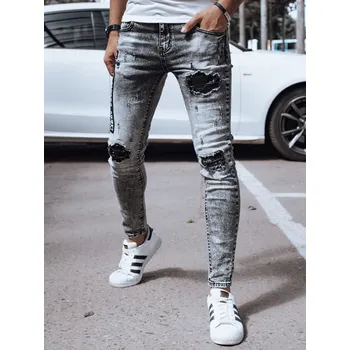 Pánské džíny Černé pánské džíny s oděrky UX4358 Velikost: 32/46