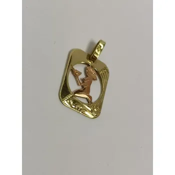 Přívěsek Zlatnictví Ametyst Zlaté znamení panna 81175 Žlutá/Červená