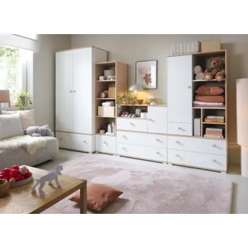 Dětský pokoj Dětský pokoj Vicki - bílá, dub biscuit