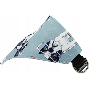 Obojek pro psa Materiálový obojek pro psa s odrazkou Wesoły Pupil vel. M