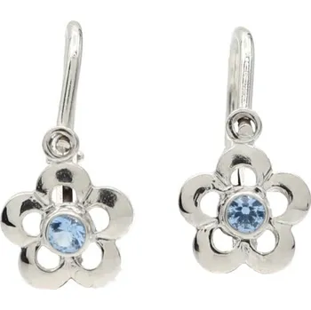 Náušnice Zlaté náušnice z bílého zlata se zirkony 70164WAQ (585/1000) 0.9 g