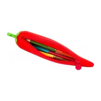 Set školních potřeb Piórnik silikonowy w kształcie chili NEBULO