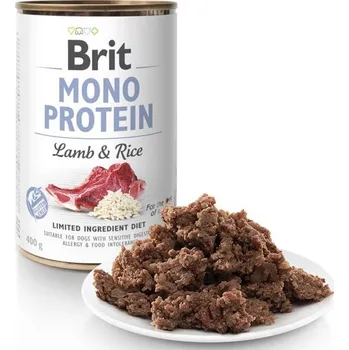 Krmivo pro psa Brit Mono Protein konzerva Lamb & Rice 400 g
