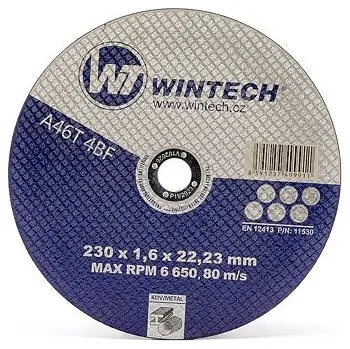Řezný kotouč Řezný kotouč WT WINTECH® Extra 230x1,6x22,2 na kov / balení 1 ks