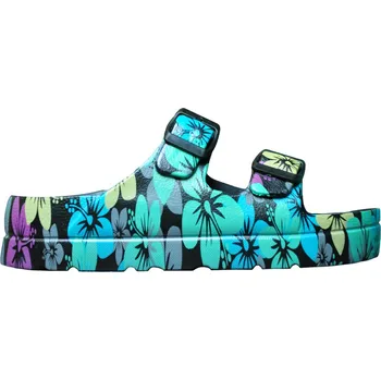 Dámské pantofle Dámské pantofle na platformě v černé barvě s potiskem 36