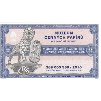 Muzeum cenných papírů, nadační fond