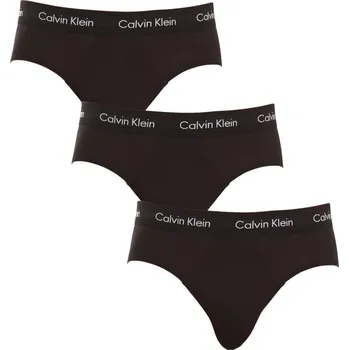 Slipy 3PACK pánské slipy Calvin Klein černé (U2661G-XWB) M