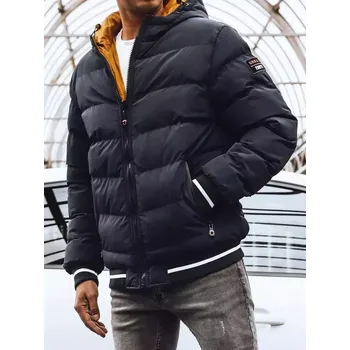 Hořčicovo-modrá oboustranná pánská zimní bunda TX4196 Velikost: 2XL