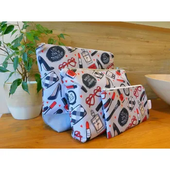 Kosmetická taška KOSMETIKA NA ŠEDÉ Velikost: S