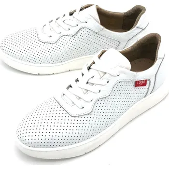 Dámské polobotky Dámské kožené polobotky L1207-03 Looke bílá Barva: white, Velikost: 40