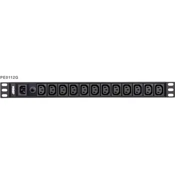 Přepěťová ochrana Aten PE0112 Základní řada PDU 10A Vstup C14 výstup 12x C13 PE0112G-AT-G