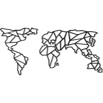 Nástěnná kovová dekorace Map, 60 x 130 cm ID_1204124