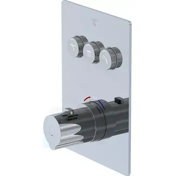 Vodovodní baterie Steinberg 390 Termostatická baterie pod omítku pro 3 spotřebiče, chrom, 390 4231 3