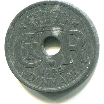 DÁNSKO. 10 öre 1944.