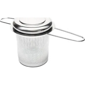 Cedník a síto GAUCHO CEBAR Sítko na čaj s rukojetí a víkem (cedník), nerez, 5 cm