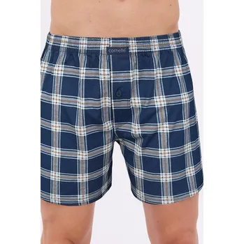 Pánská móda Cornette trenýrky comfort 002/305 - modrá, XL (Pánské bavlněné trenýrky Cornette comfort)