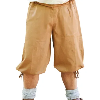 Karnevalový kostým Battle Merchant Krátké kalhoty pumpky Jonte, unisex béžově hnědá