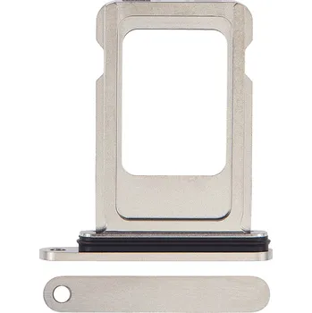 Náhradní díl pro mobilní telefon SIM šuplík | iPhone 15 Pro, 15 Pro Max Barva: White Titanium (Titanová bílá)