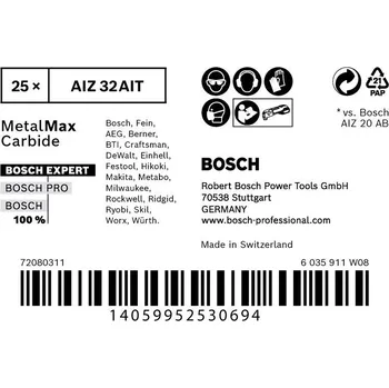 Pilový kotouč Ponorný pilový list EXPERT MetalMax AIZ 32 AIT 40 × 32&nbsp;mm [2608900017]