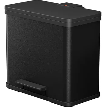 Odpadkový koš Koš na tříděný odpad Hailo Eco duo L 2x14 litrů černý matný