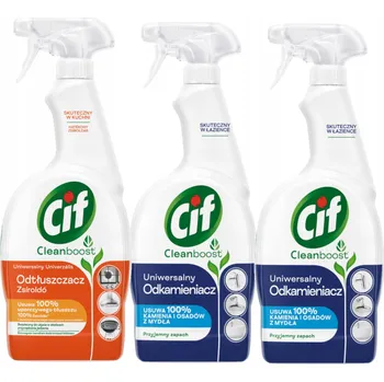 Univerzální čisticí prostředek Cif Power kuchyně koupelna bělení MIX 3x750 ml