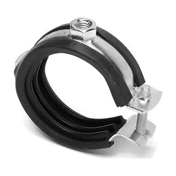 Objímka jednošroubová M8, 25–30 3/4“ s gumovou vložkou / balení 1 ks