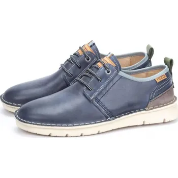 Pánské polobotky Pánské kožené polobotky M3T-4232C2 pacific Pikolinos modrá Barva: pazifik, Velikost: 41