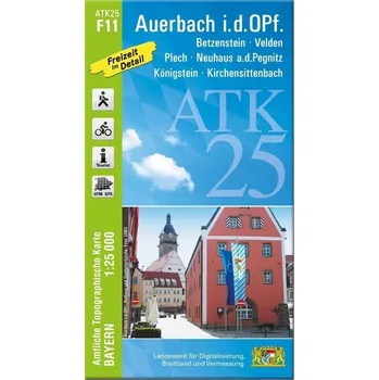 ATK25-F11 Auerbach i.d.OPf. (Amtliche Topographische Karte 1:25000) - Landesamt für Digitalisierung, Breitband und Vermessung