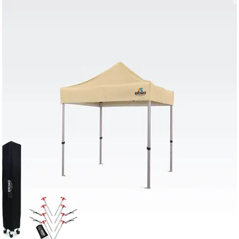 Zahradní stan Hliníkový prodejní stánek skládací bez stěn | BRIMO Exclusive Alu 2x2m V ceně: 8 kolíků a ochranný návlek + 5 letá záruka!