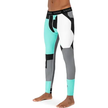 Pánské termo spodky SIROKO Funkční termokalhoty i Highlights XL MODRÁ|ŠEDÁ