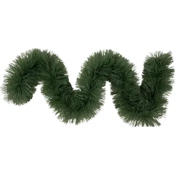 Vánoční dekorace Zelená vánoční girlanda Lametta řetěz - 200*20 cm